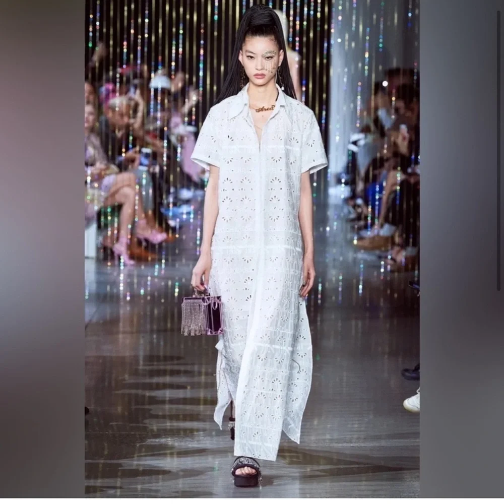 Area Crystal Fringe Platform Slides